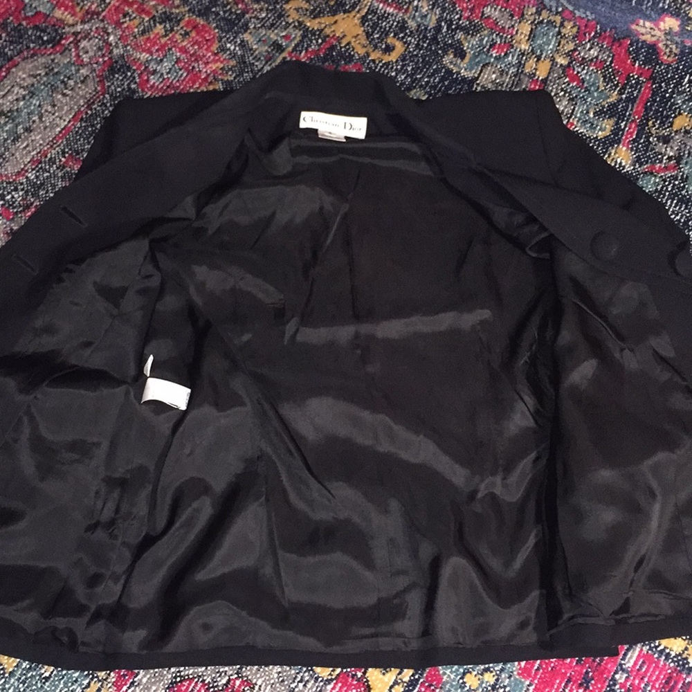 Christian Dior vintage black blazer EUC 8 - Picture 5 of 5